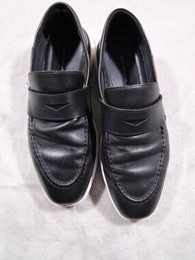 Wolf & Shepherd slip on leather shoes 11 M Men black